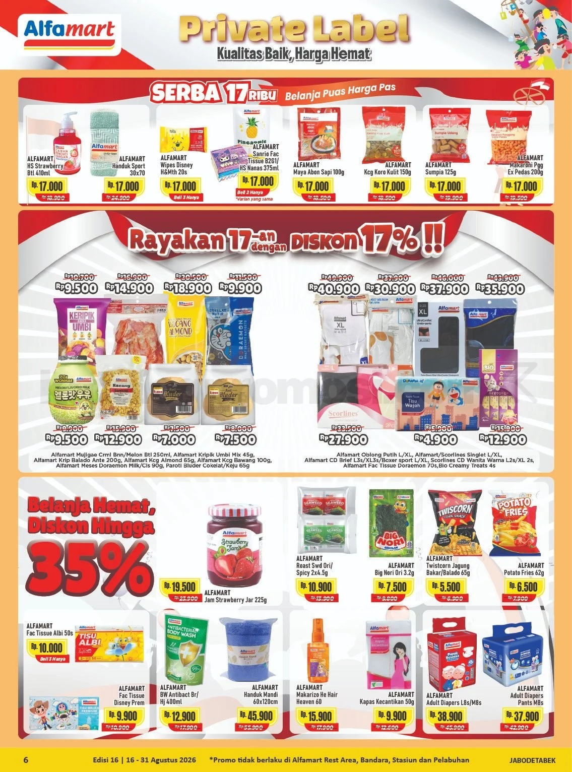 Promo Alfamart Terbaru: Belanja Hemat 16-31 Agustus 2026
