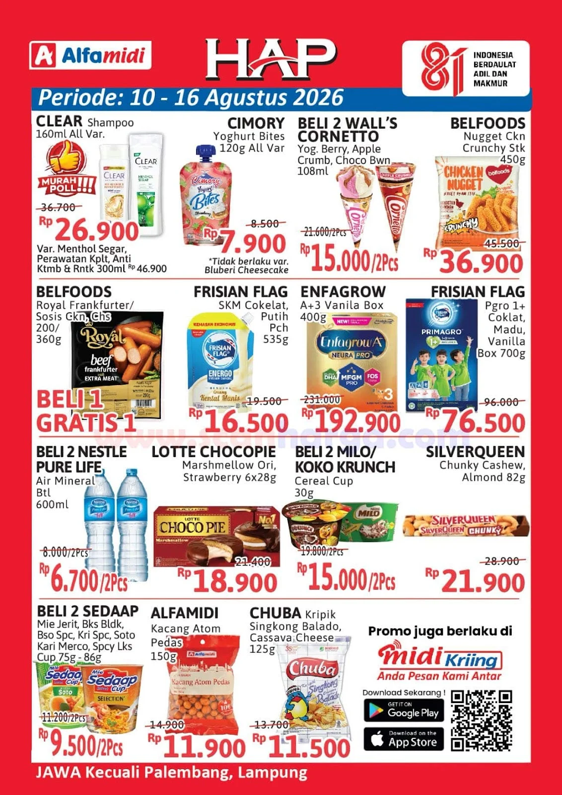 Promo Alfamidi HAP 10-16 Agustus 2026: Hemat Seminggu Penuh!