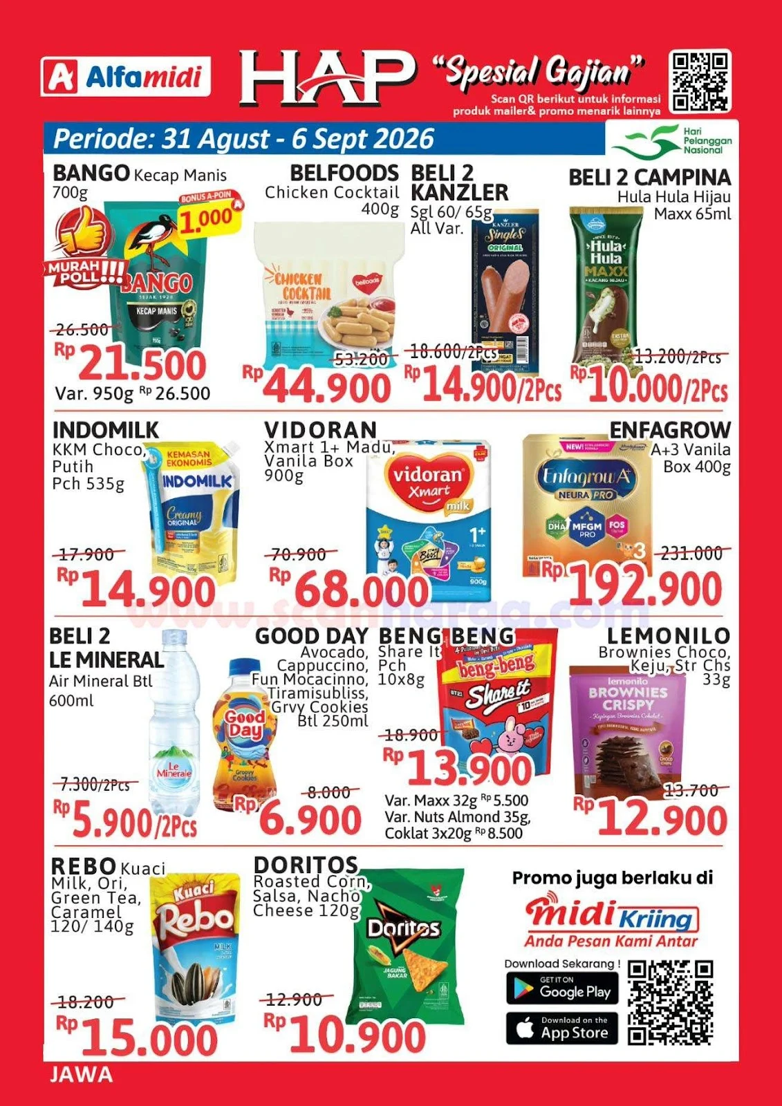 Promo Alfamidi HAP: Diskon Heboh 31 Agustus - 6 September 2026