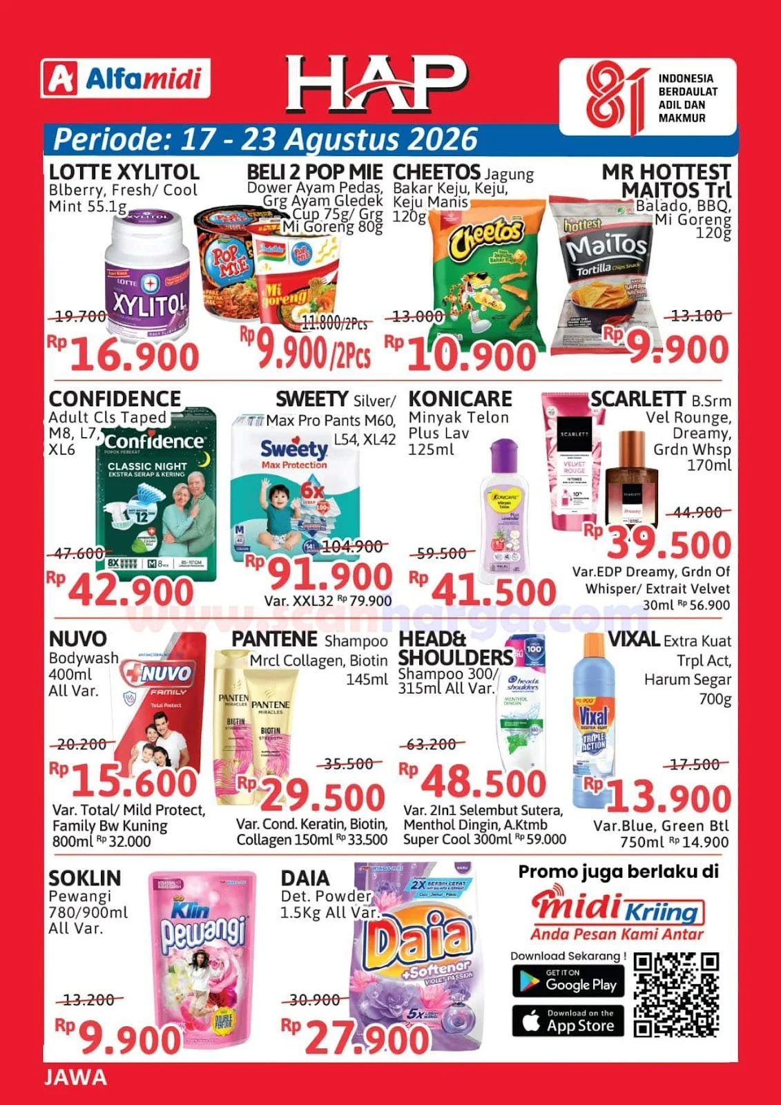 Promo Alfamidi HAP: Hemat Belanja 17-23 Agustus 2026
