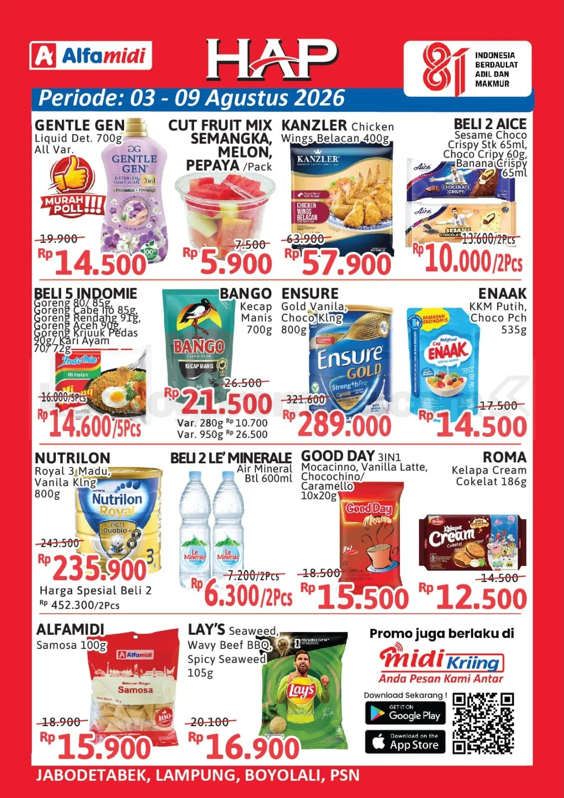 Promo Alfamidi HAP: Hemat Belanja 3-9 Agustus 2026