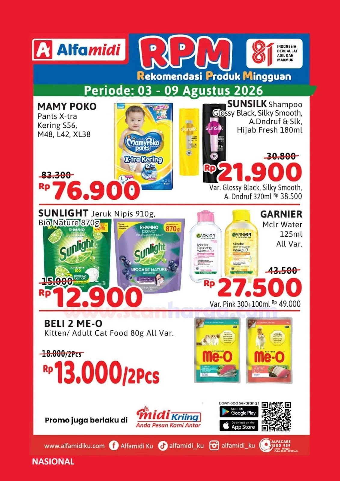 Promo Alfamidi: Rekomendasi Produk Mingguan Hemat 3-9 Agustus 2026
