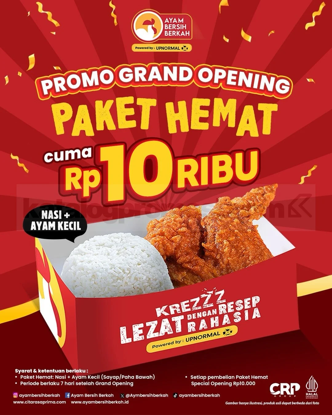 Promo Ayam Bersih Berkah: Grand Opening Spesial Buy 1 Get 1 & Hemat!