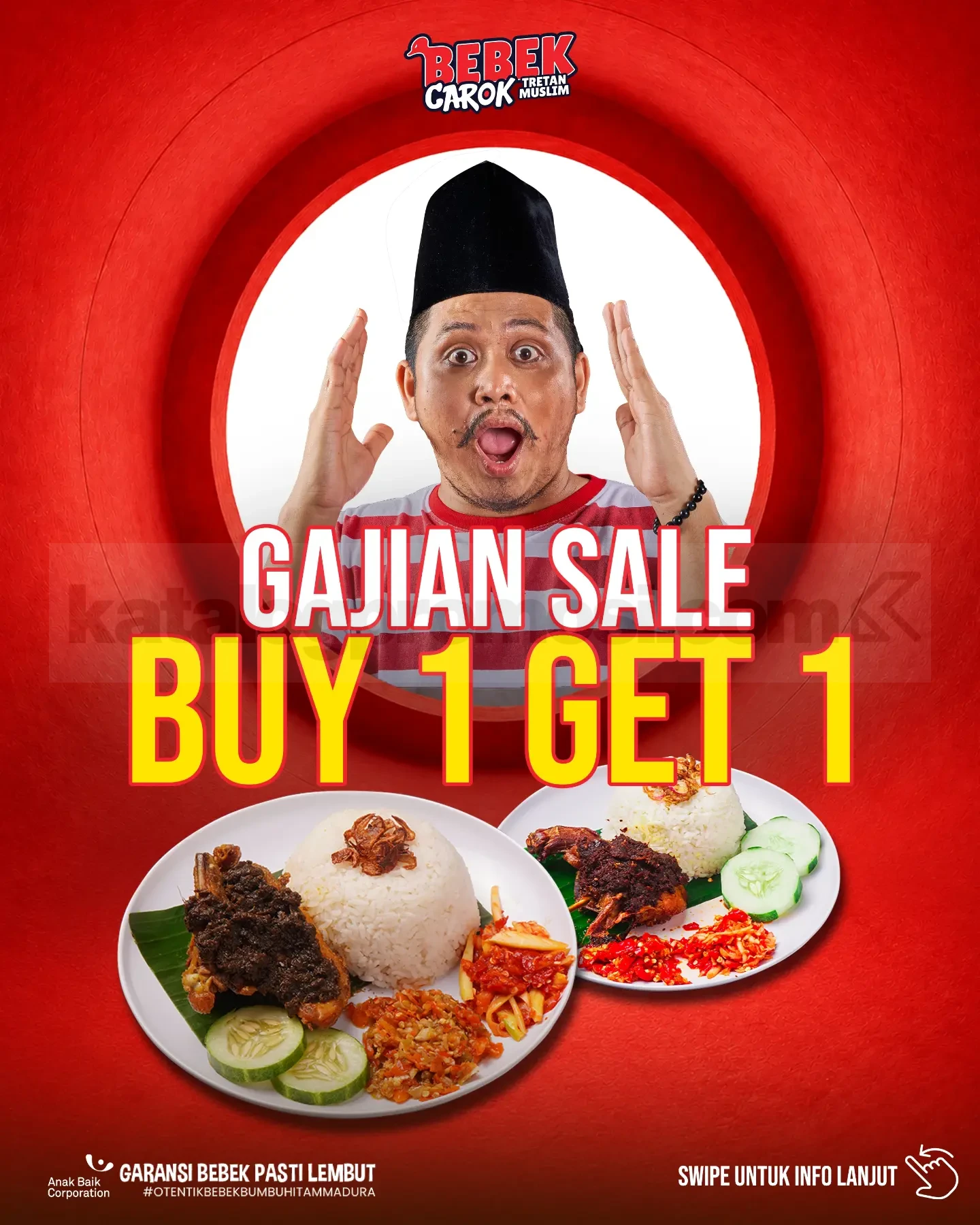 Promo Bebek Carok: Gajian Sale Buy 1 Get 1 di Buduran