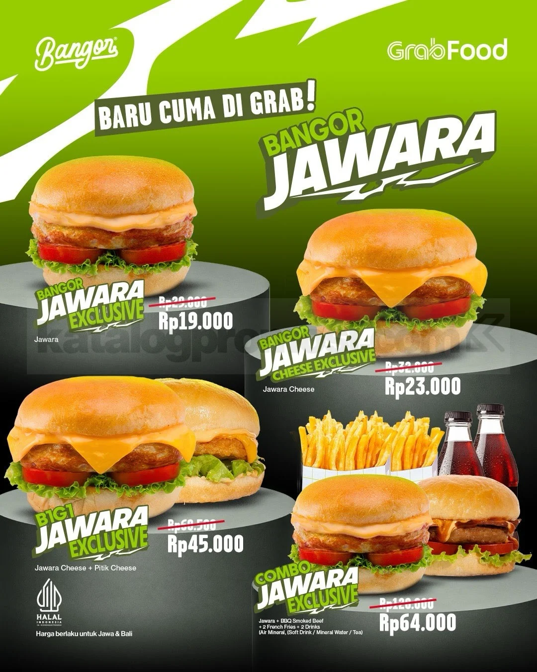 Promo Burger Bangor di GrabFood: Jawara Series Mulai Rp19 Ribu
