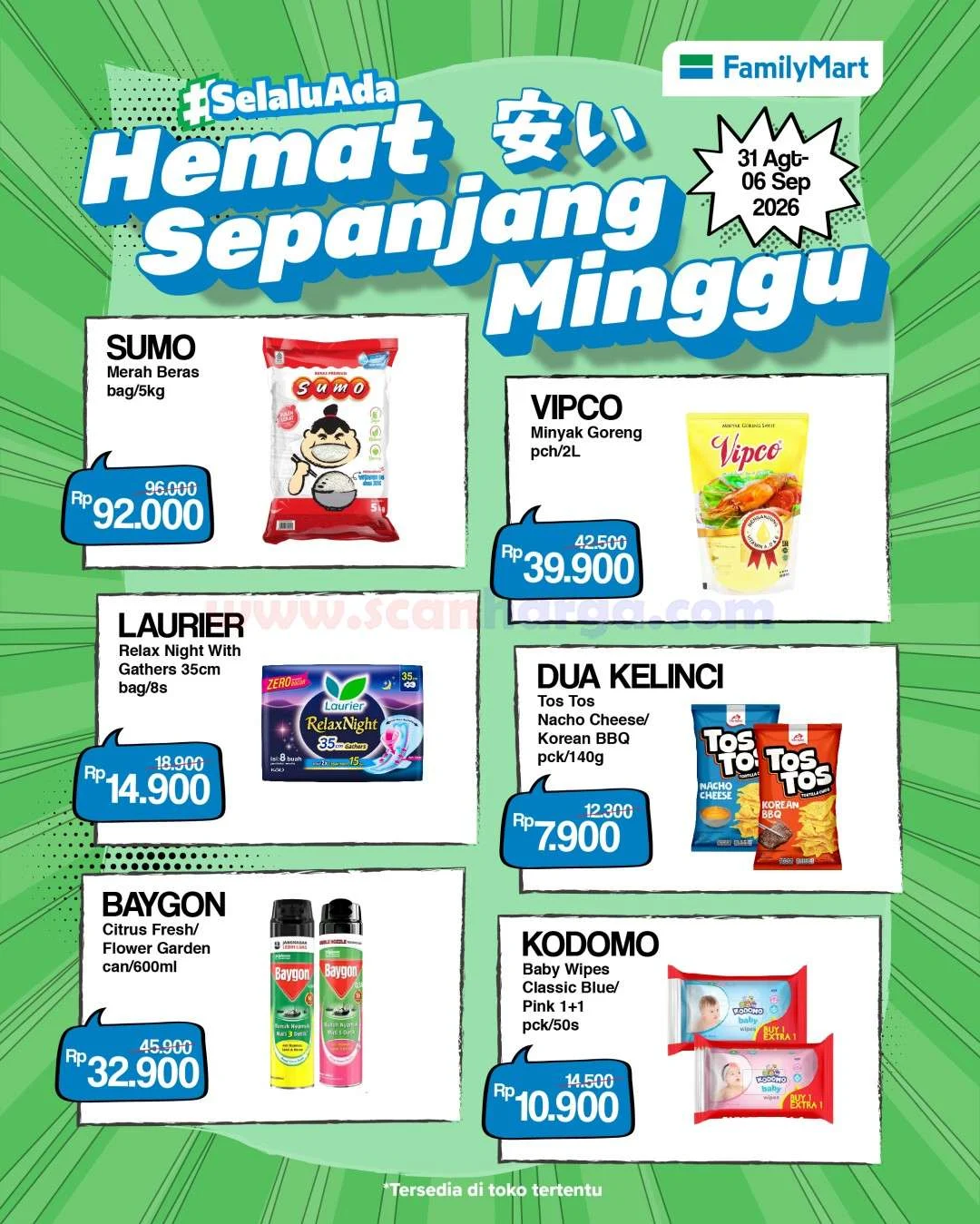 Promo FamilyMart: Hemat Banget 31 Agustus - 6 September 2026