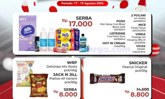 promo familymart merdeka jajan belanja hemat serba rp 17 000
