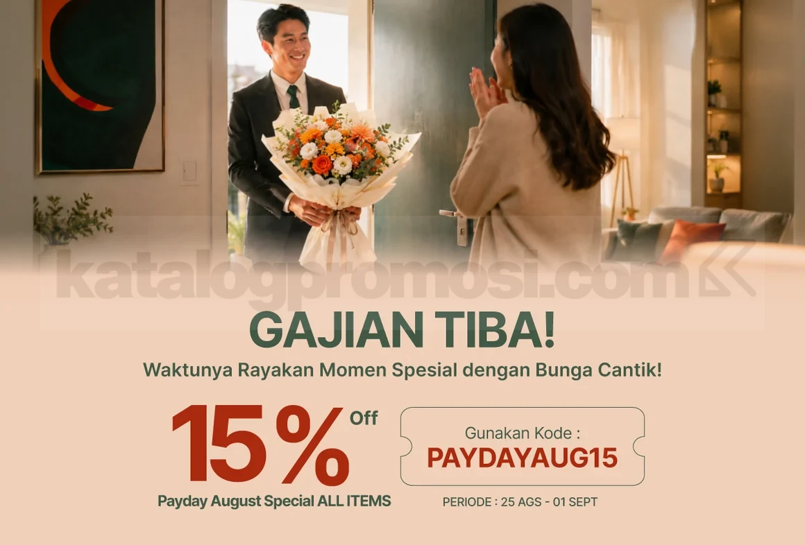 Promo FlowerAdvisor Payday: Diskon 15% Semua Produk Hingga 1 September