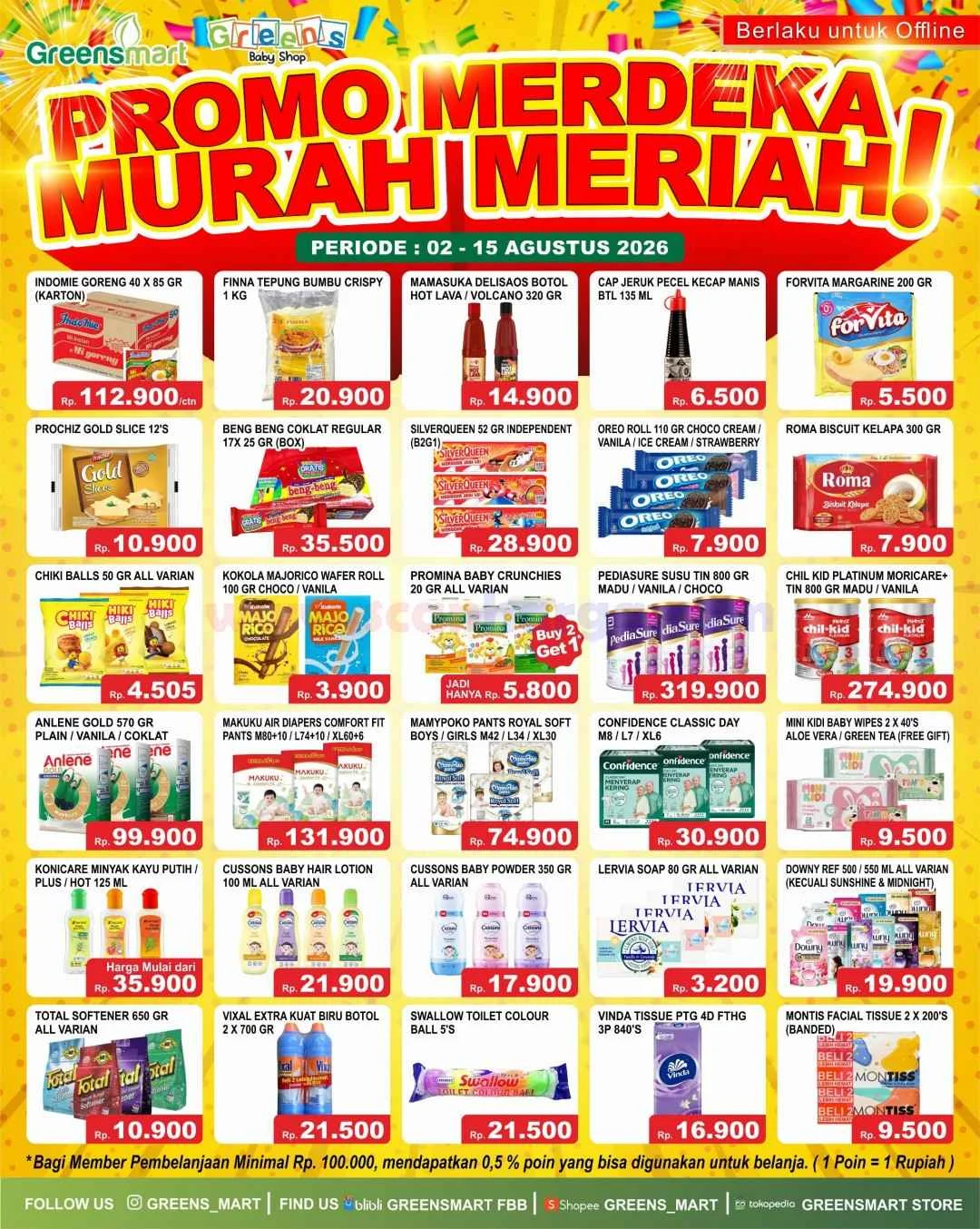 Promo Greensmart JSM 2-15 Agustus 2026: Hemat Besar!