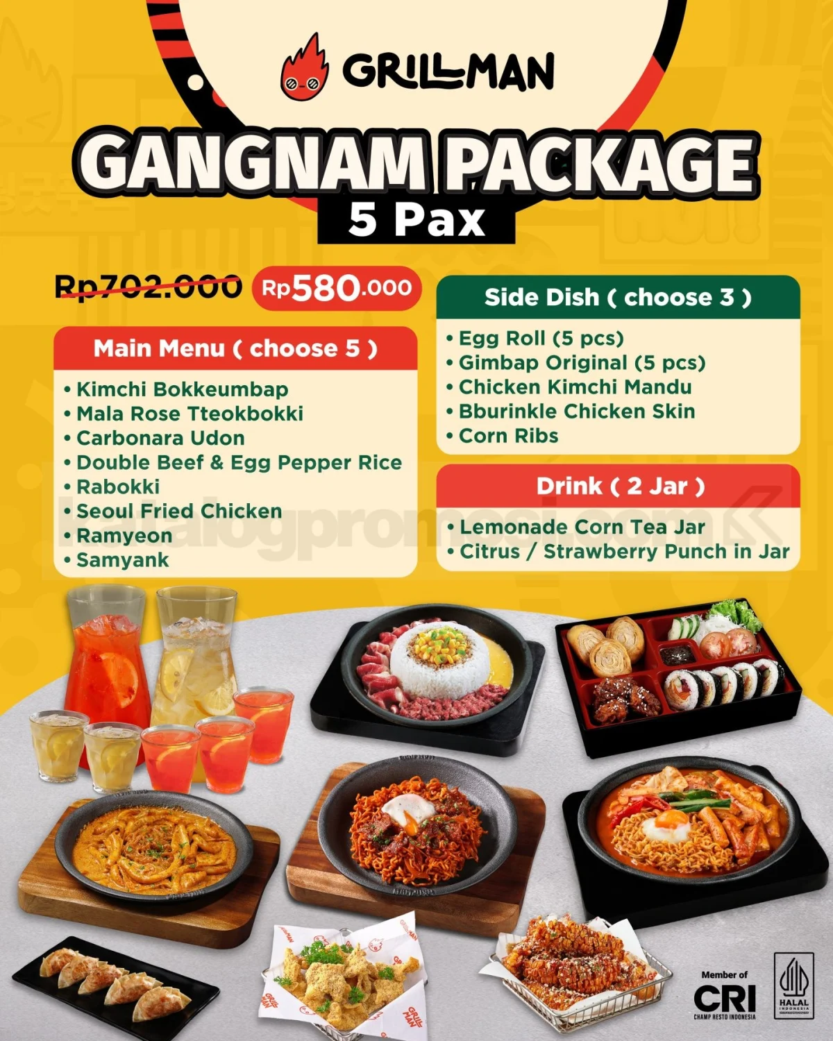 Promo GRILLMAN: Paket Hemat untuk Makan Rame!