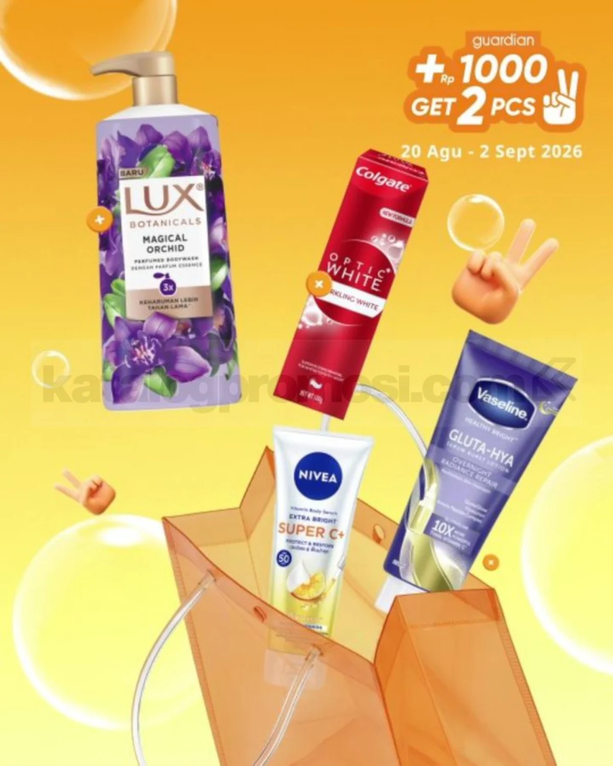 Promo Guardian: Tambah Rp1.000 Dapat 2 Produk Unggulan