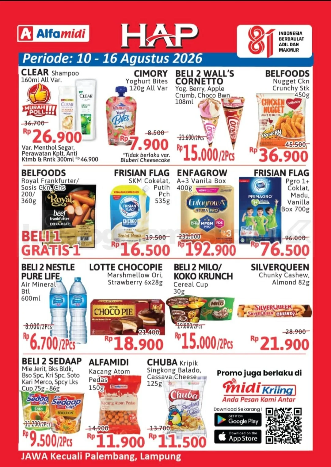 Promo HAP Alfamidi Hemat 10-16 Agustus 2026