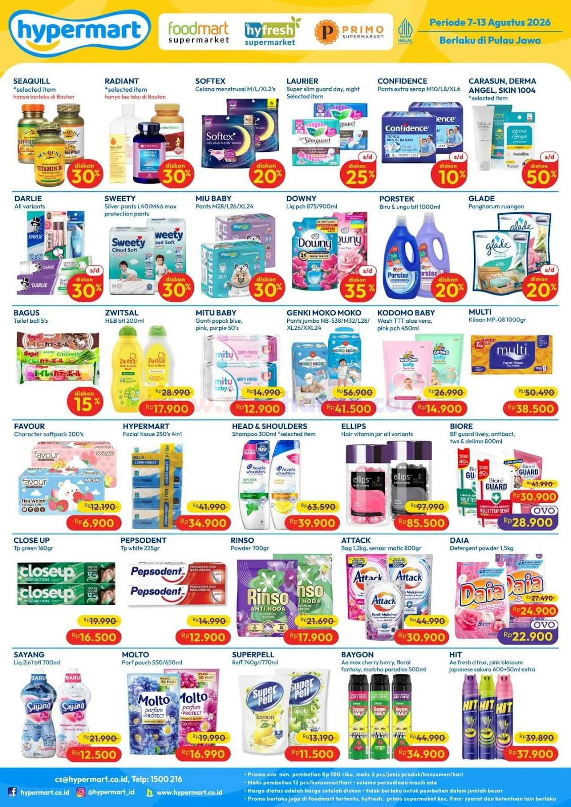 Promo Hypermart JSM 7-13 Agustus 2026: Diskon Heboh Akhir Pekan