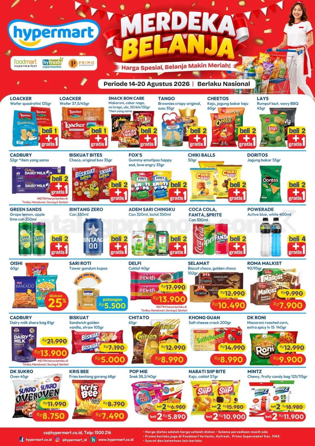 Promo Hypermart Weekday 17-20 Agustus: Diskon Spesial Merdeka!