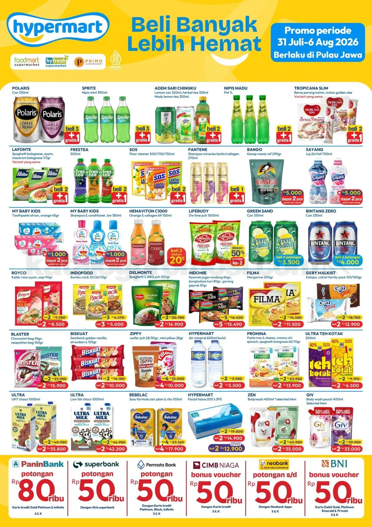 Promo Hypermart Weekday: Diskon Heboh 03-06 Agustus 2026!