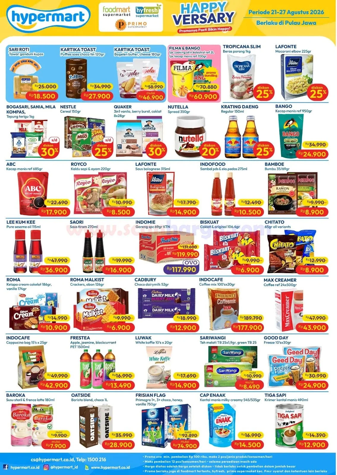 Promo Hypermart Weekday: Diskon Heboh 25-27 Agustus 2026