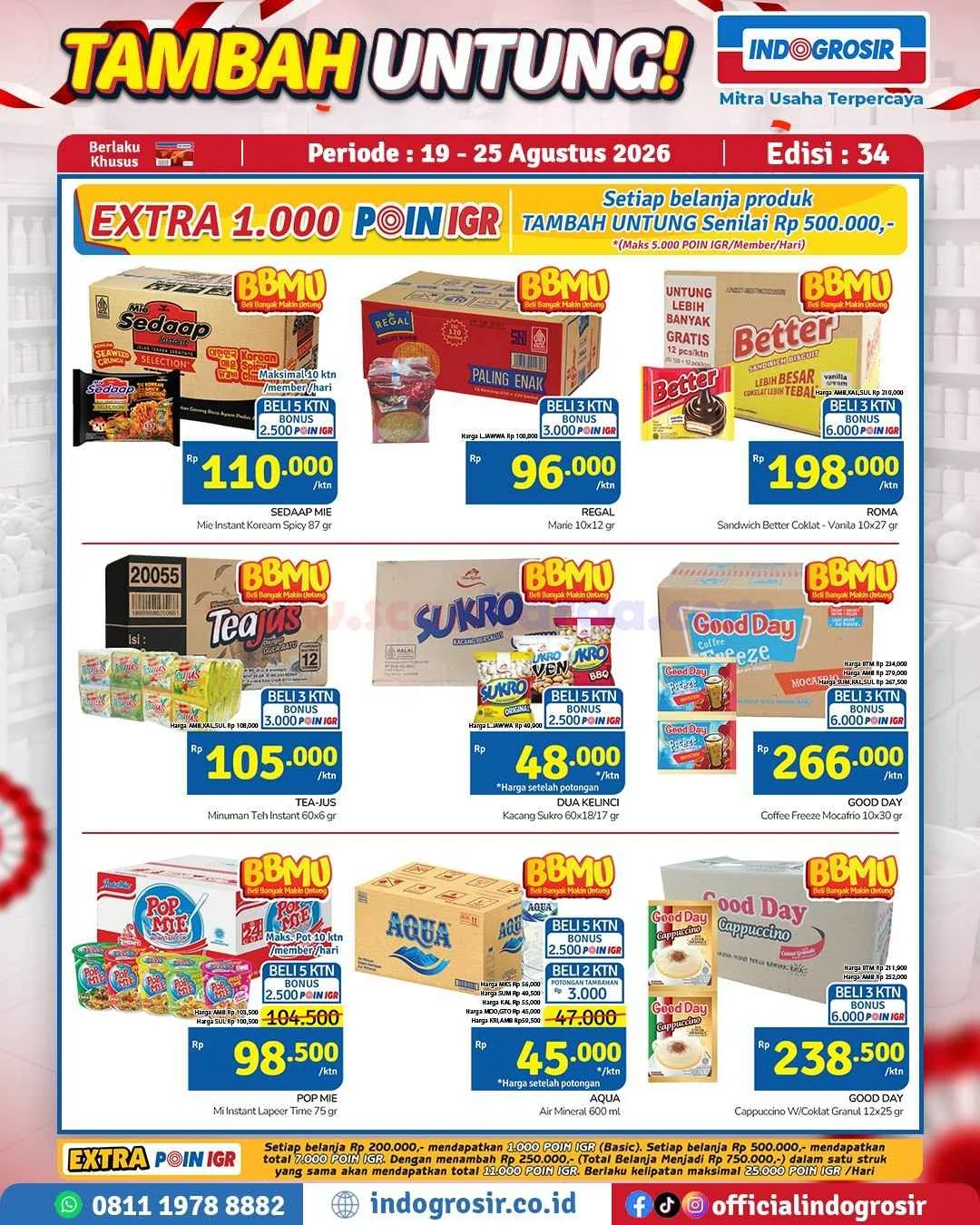 Promo Indogrosir: Tambah Untung 19-25 Agustus 2026