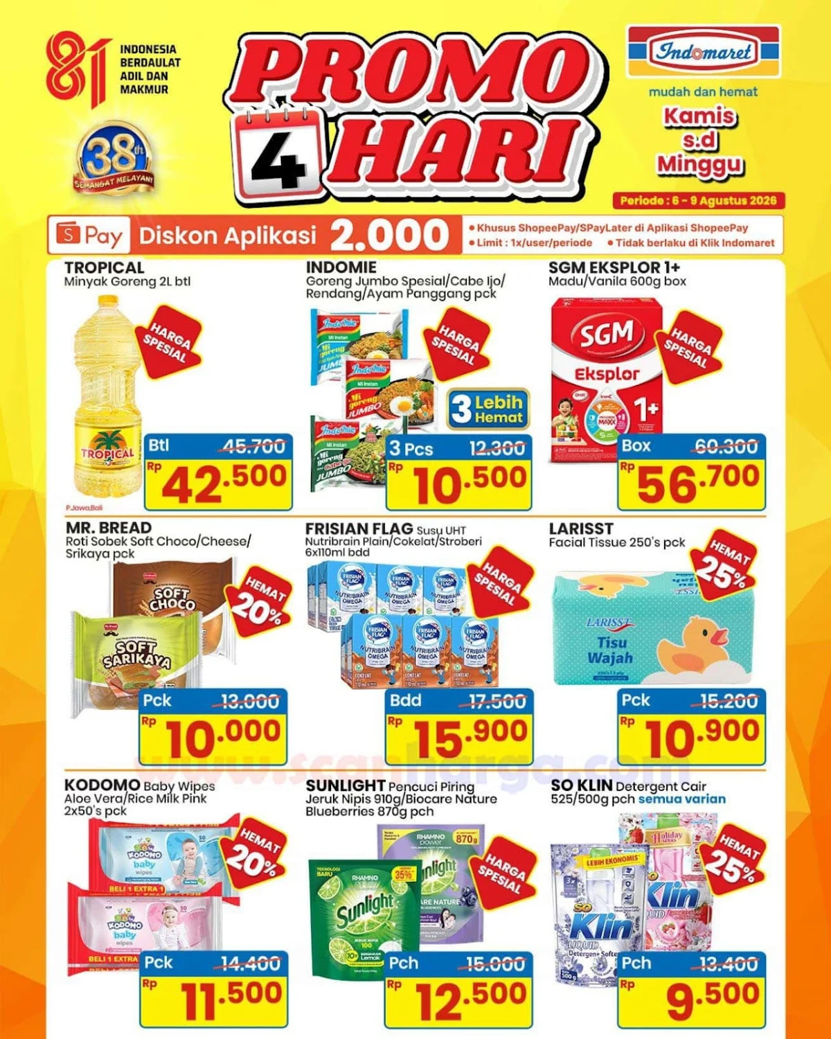 Promo Indomaret 4 Hari: Hemat Belanja 6-9 Agustus 2026