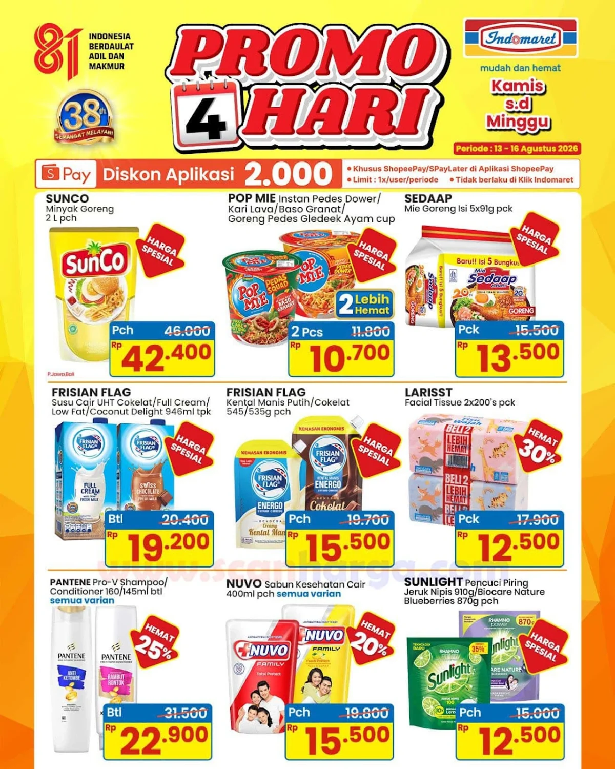 Promo Indomaret 4 Hari: Hemat Kebutuhan 13-16 Agustus 2026