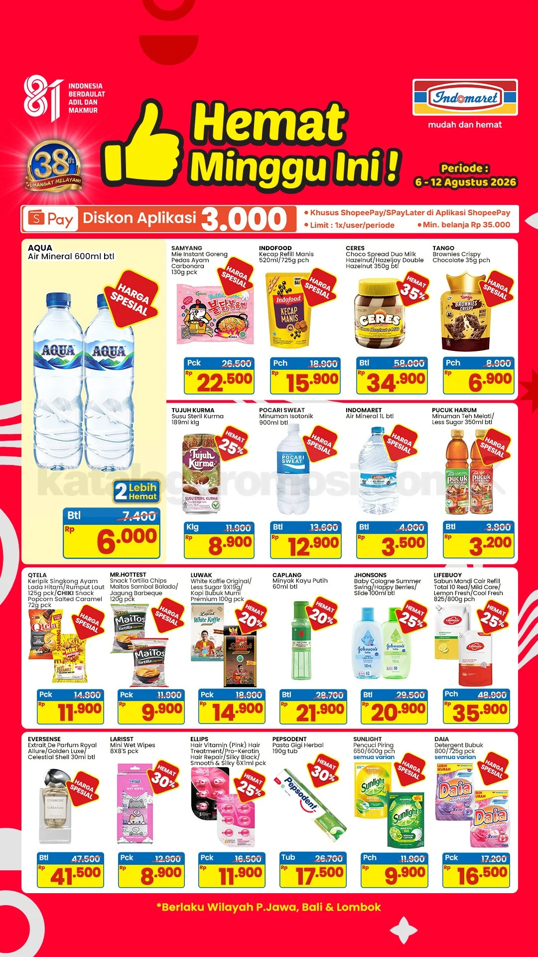 Promo Indomaret Hemat: 06-12 Agustus 2026