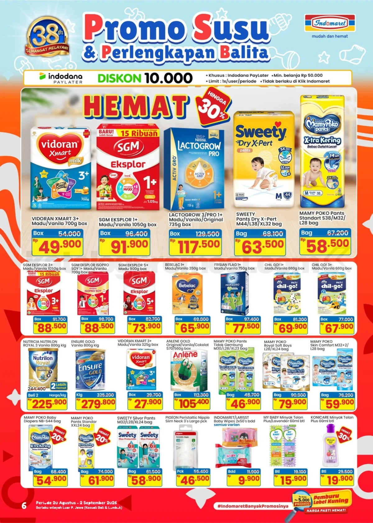 Promo Indomaret: Kebutuhan Balita Hemat 20 Agustus - 2 September 2026