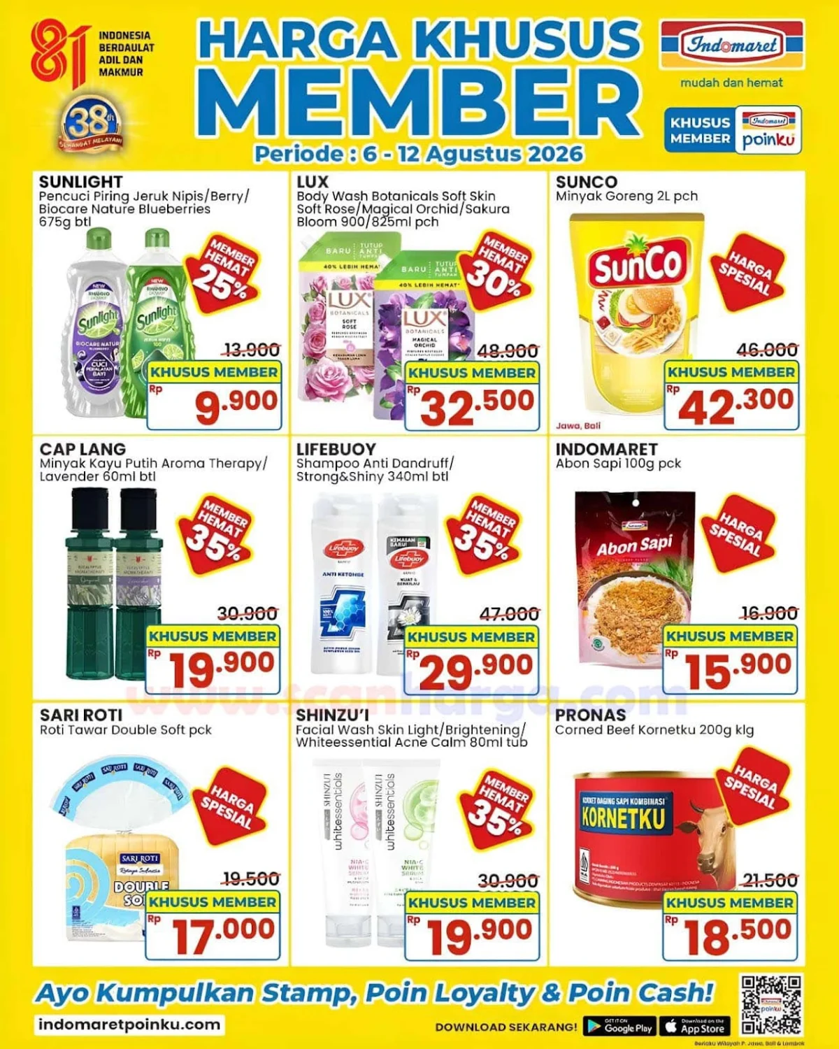Promo Indomaret: Tebus Murah Harga Member 6-12 Agustus 2026