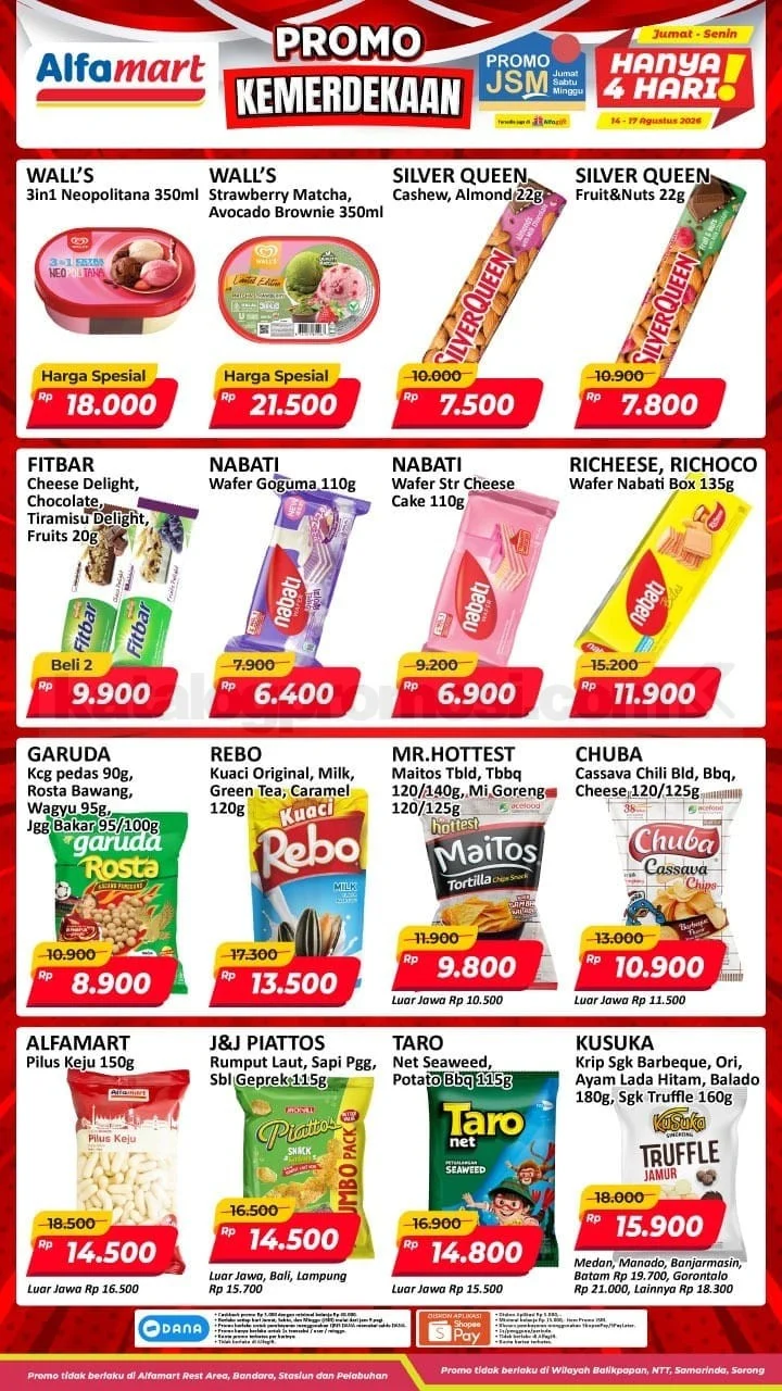 Promo JSM Alfamart 14-17 Agustus 2026: Diskon Spesial Akhir Pekan!