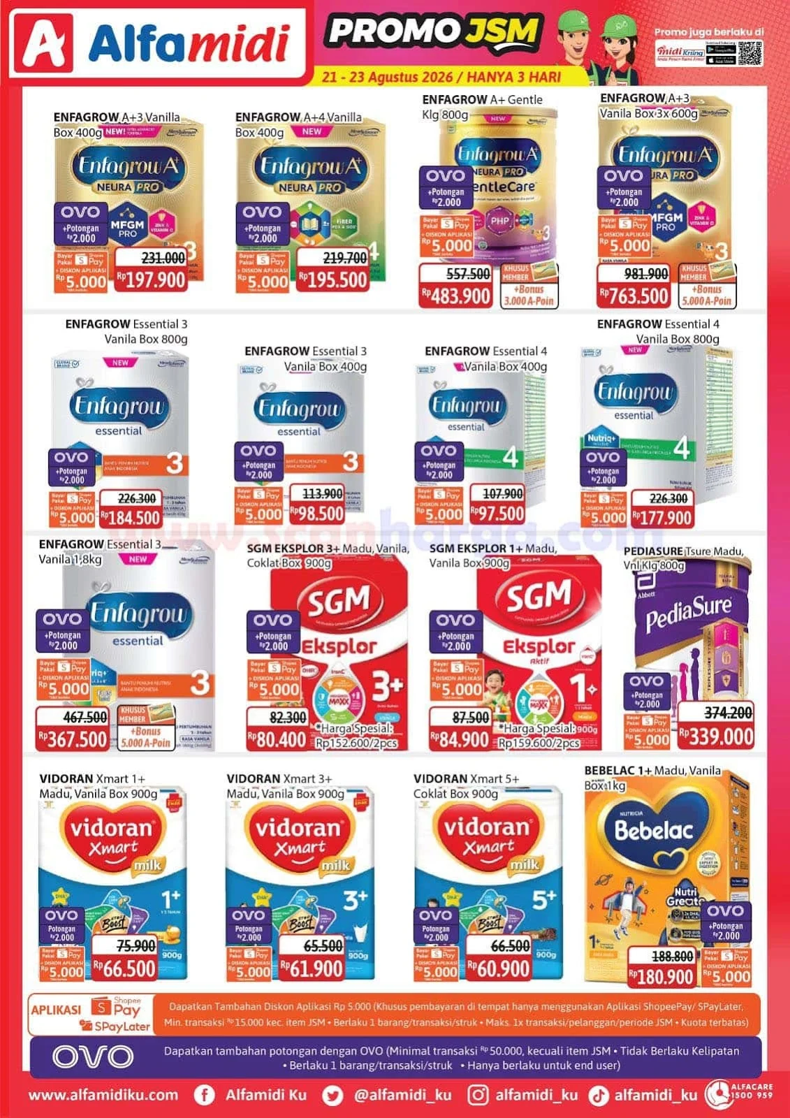 Promo JSM Alfamidi 21-23 Agustus 2026: Belanja Hemat Akhir Pekan!