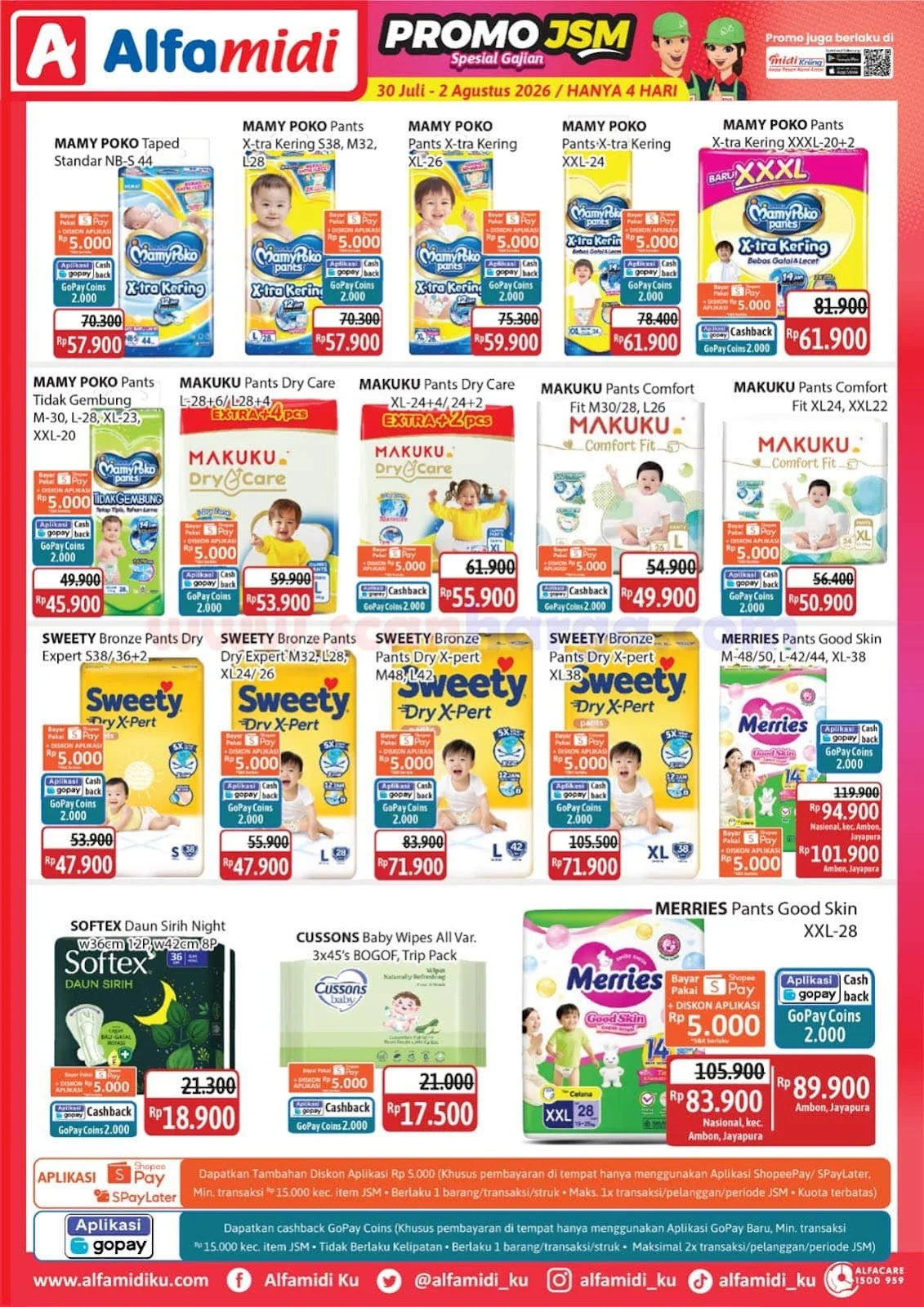 Promo JSM Alfamidi: Hemat Belanja Akhir Pekan 30 Juli - 2 Agustus 2026