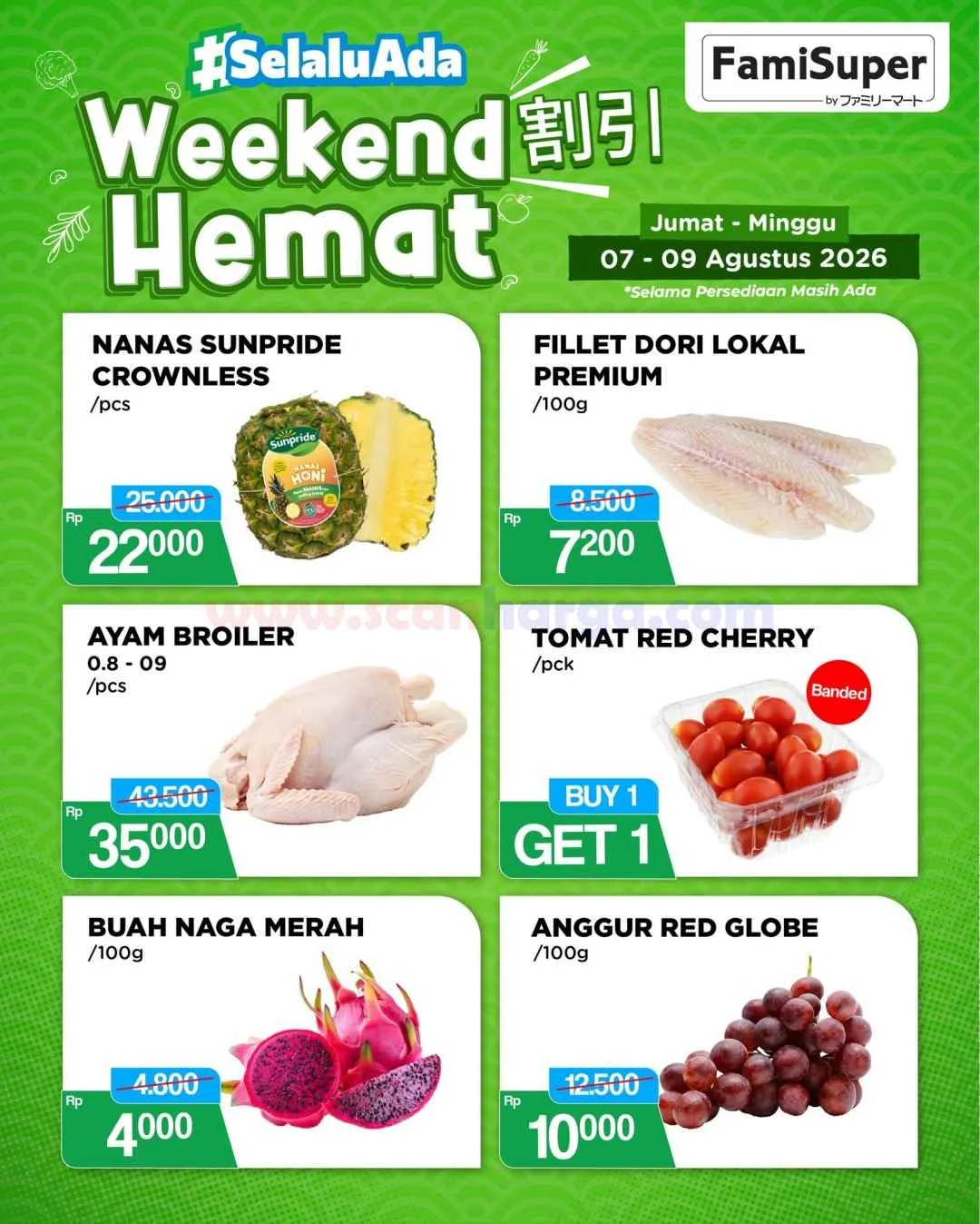 Promo JSM FamilyMart: Belanja Hemat Weekend 7-9 Agustus 2026
