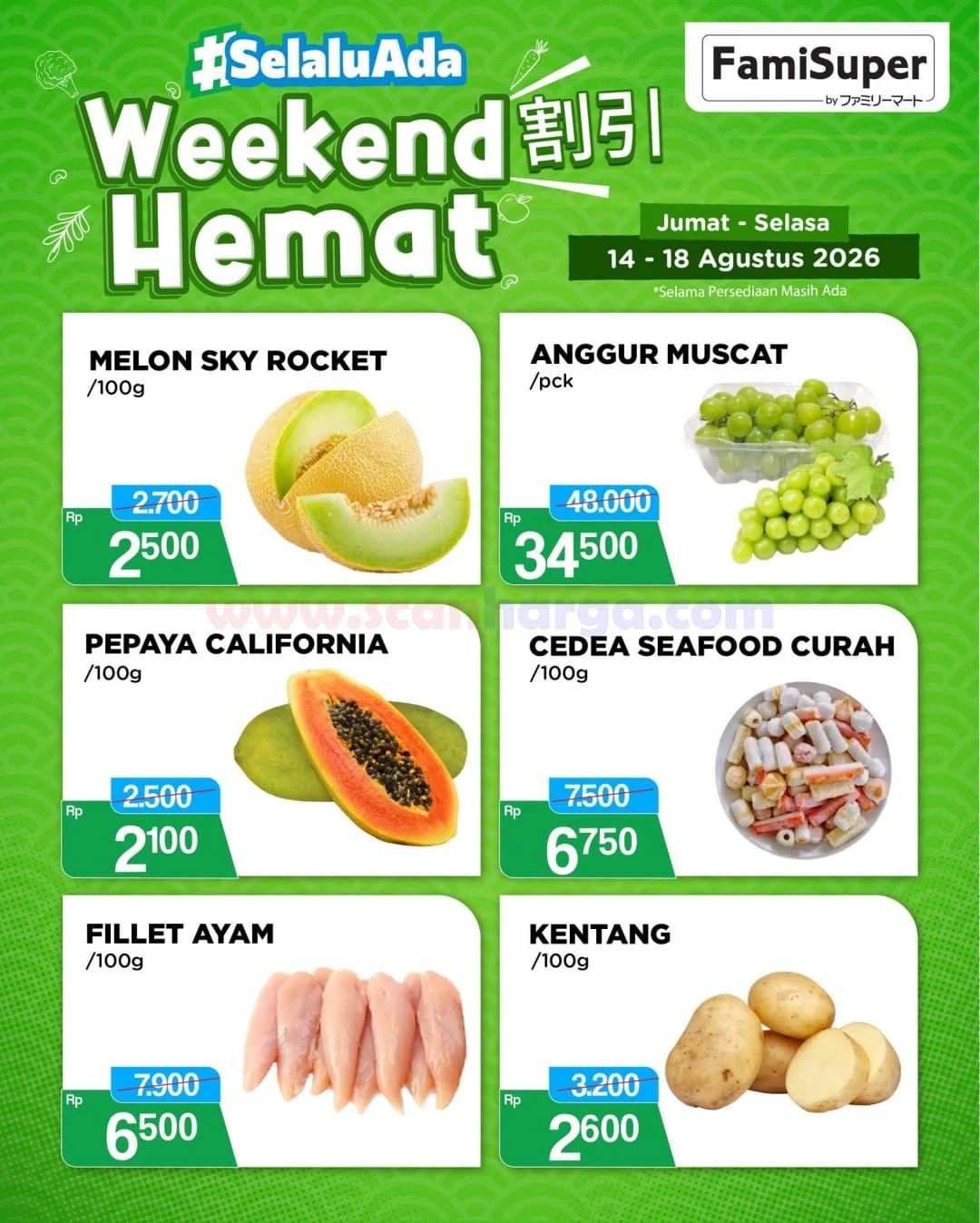 Promo JSM FamilyMart: Hemat Weekend 14-16 Agustus 2026
