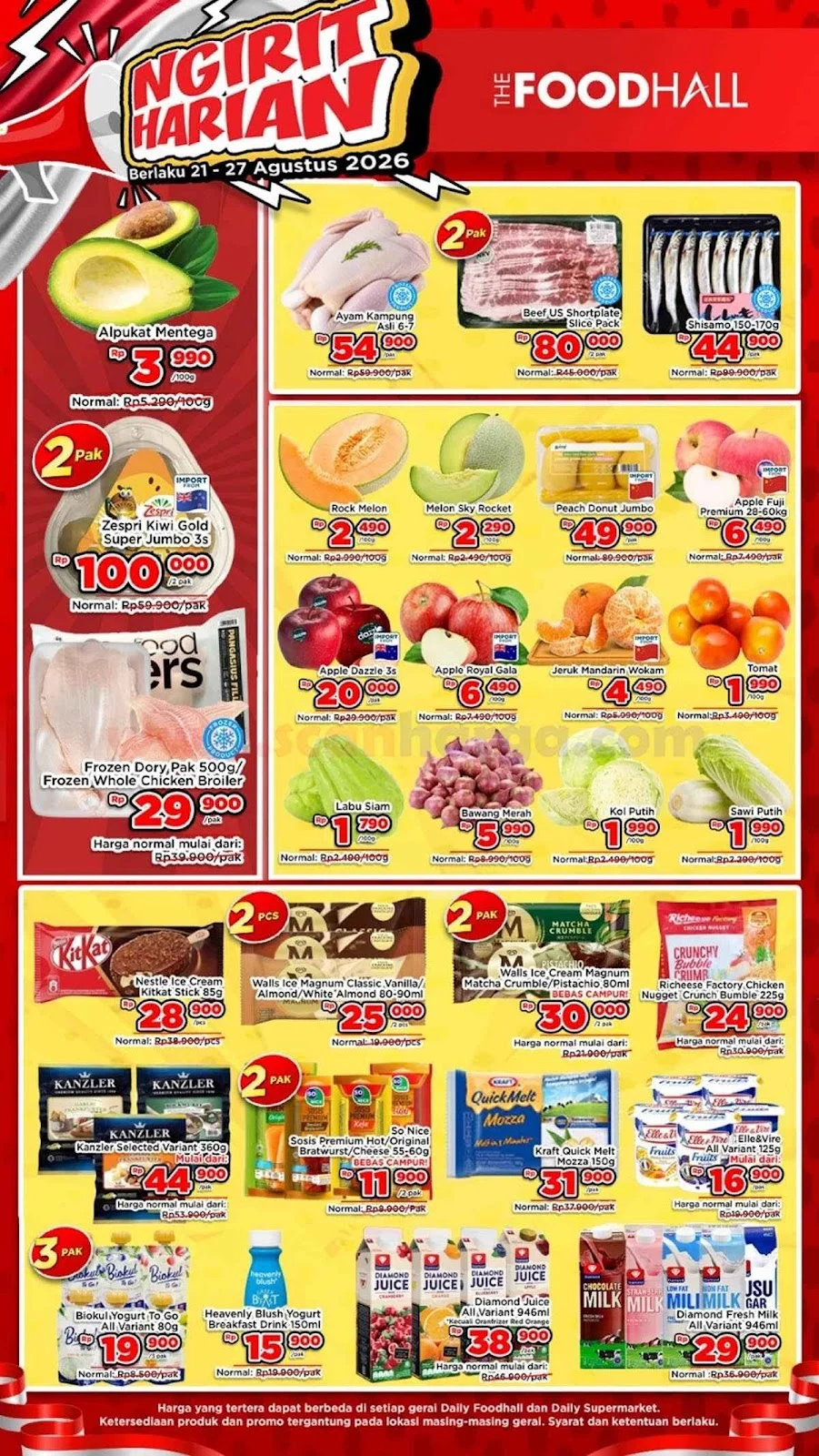 Promo JSM Foodhall: Belanja Hemat Akhir Pekan 21-27 Agustus 2026