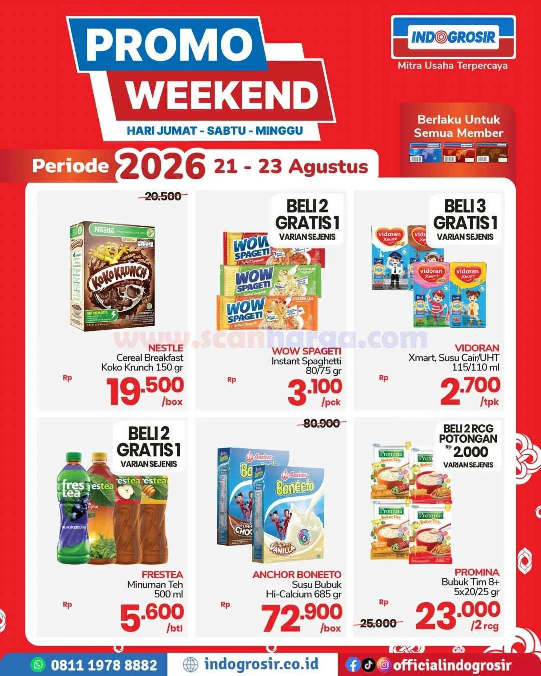 Promo JSM Indogrosir: Belanja Hemat Akhir Pekan 21-23 Agustus 2026
