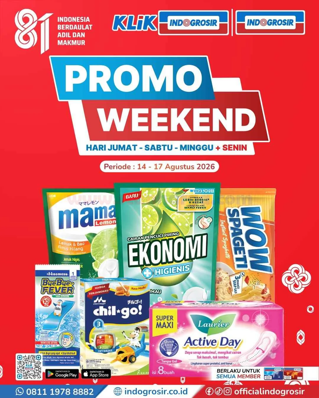 Promo JSM Indogrosir: Hemat Belanja Weekend 14-17 Agustus!