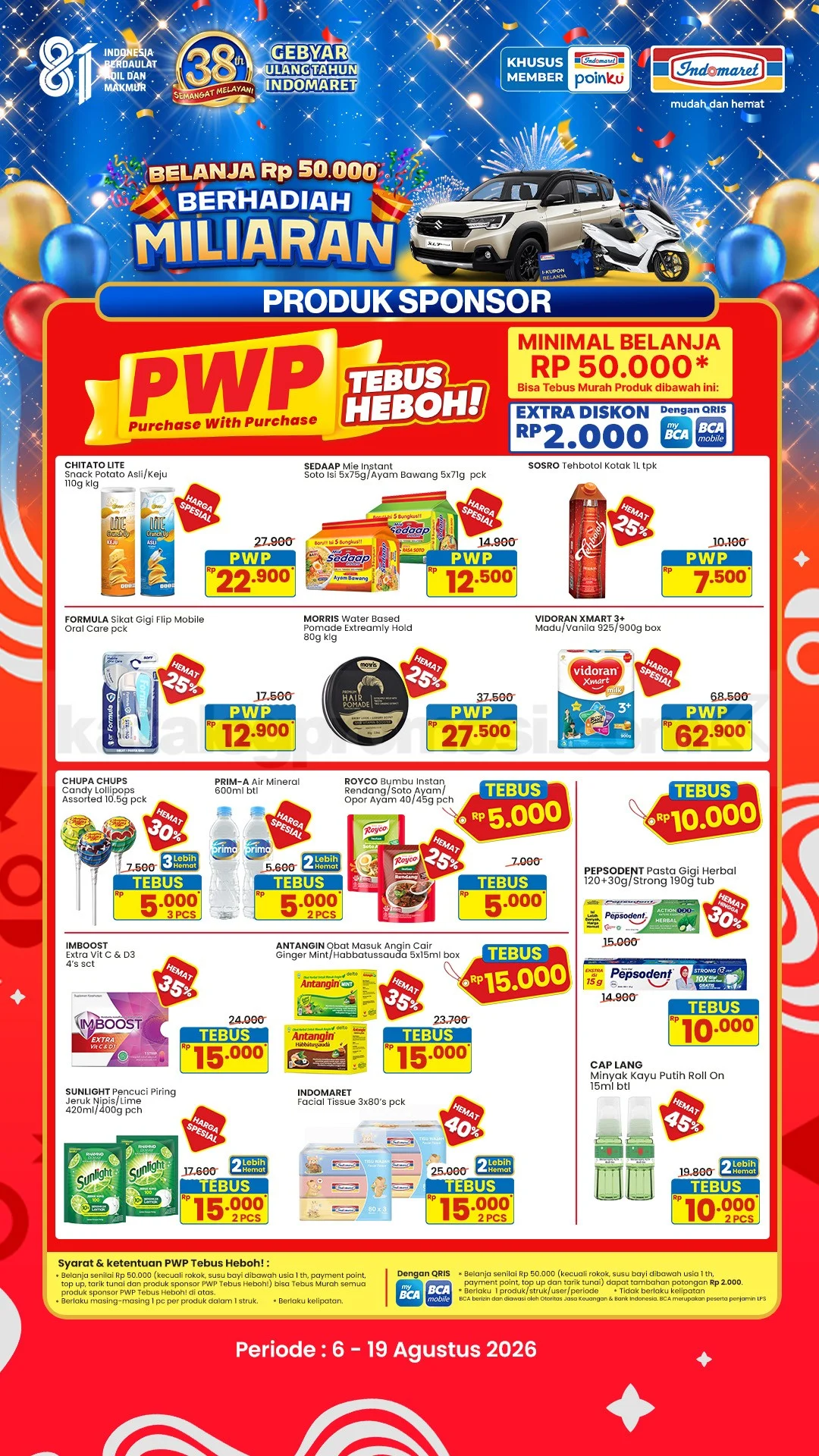 Promo JSM Indomaret Agustus 2026: Hemat Weekend!