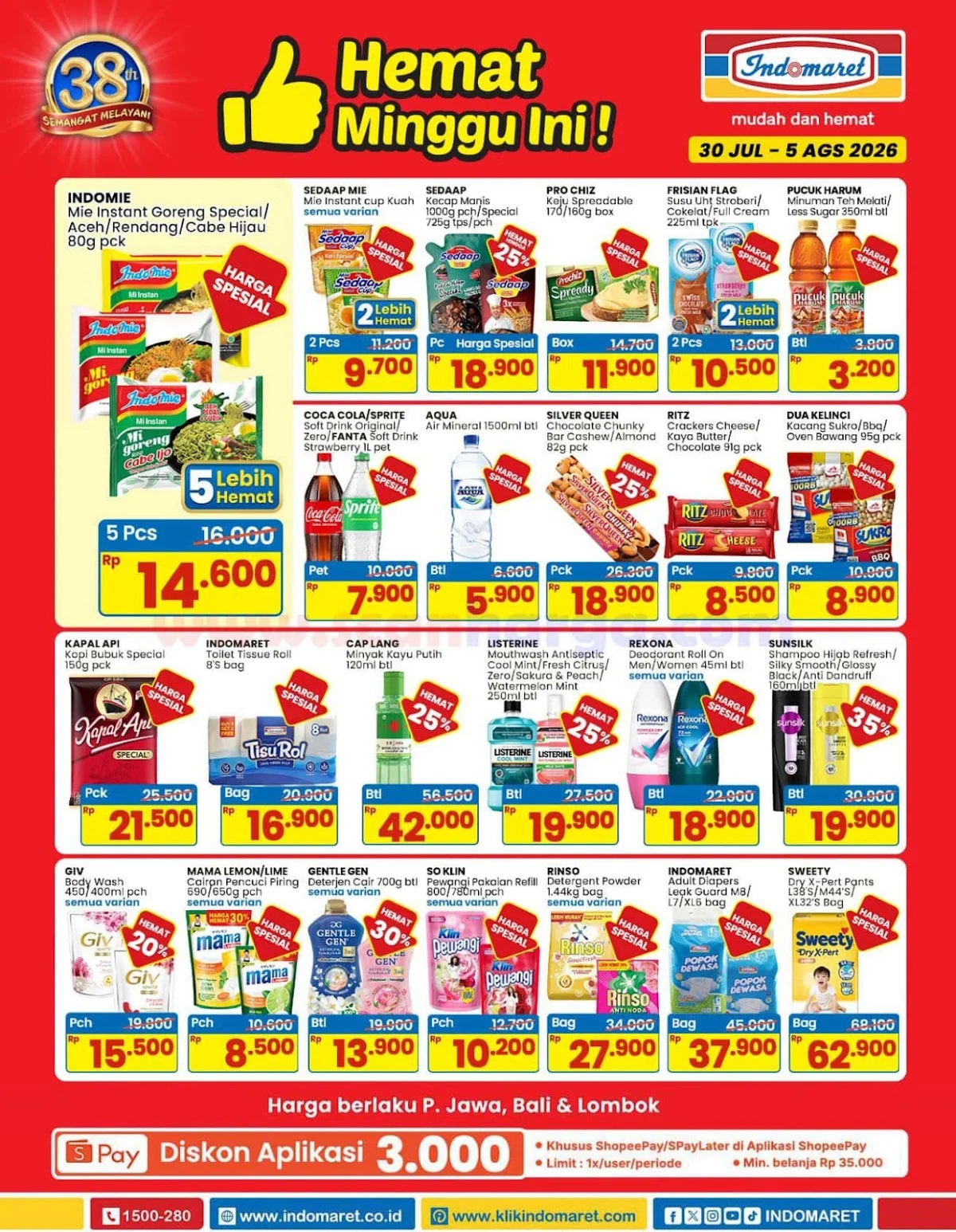 Promo JSM Indomaret: Banjir Diskon Kebutuhan Sehari-hari (30 Juli - 5 Agustus 2026)