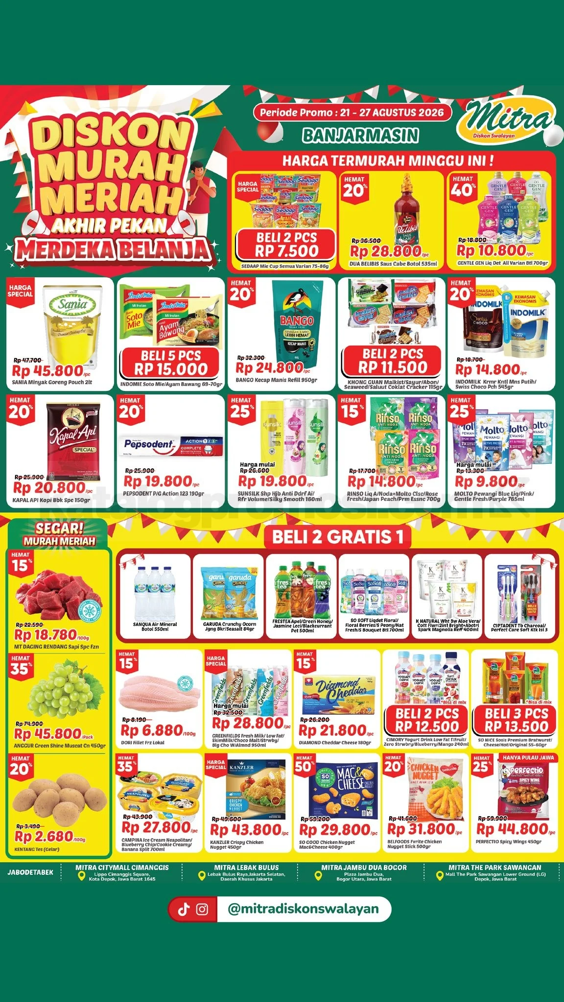 Promo JSM Mitra Diskon: Hemat Akhir Pekan 21-27 Agustus 2026