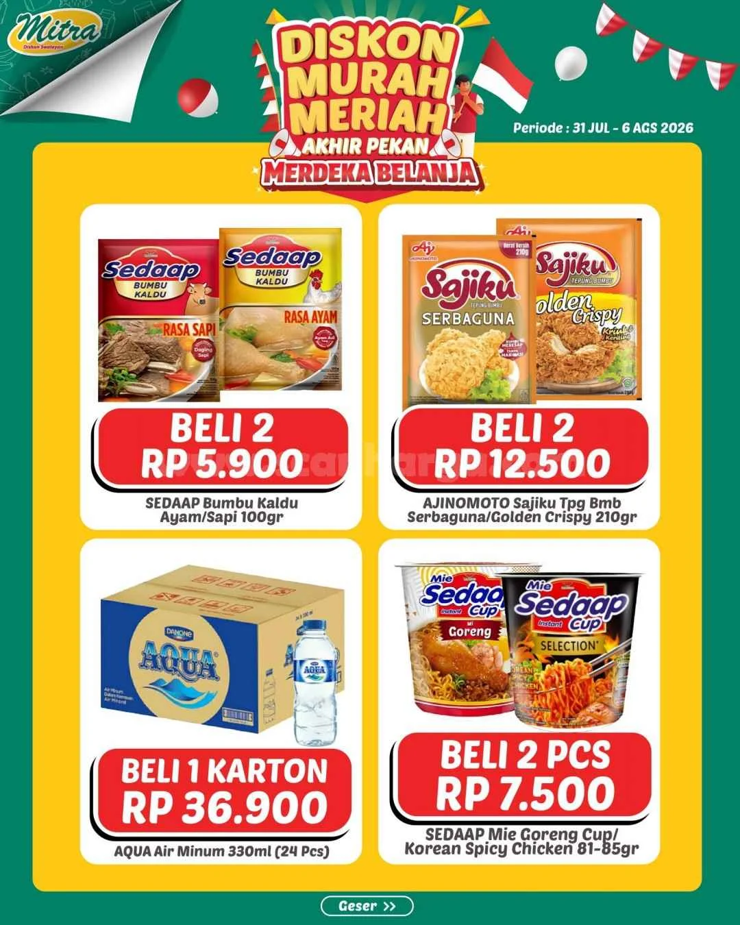 Promo JSM Mitra Diskon Swalayan: Banjir Diskon 31 Juli - 6 Agustus 2026