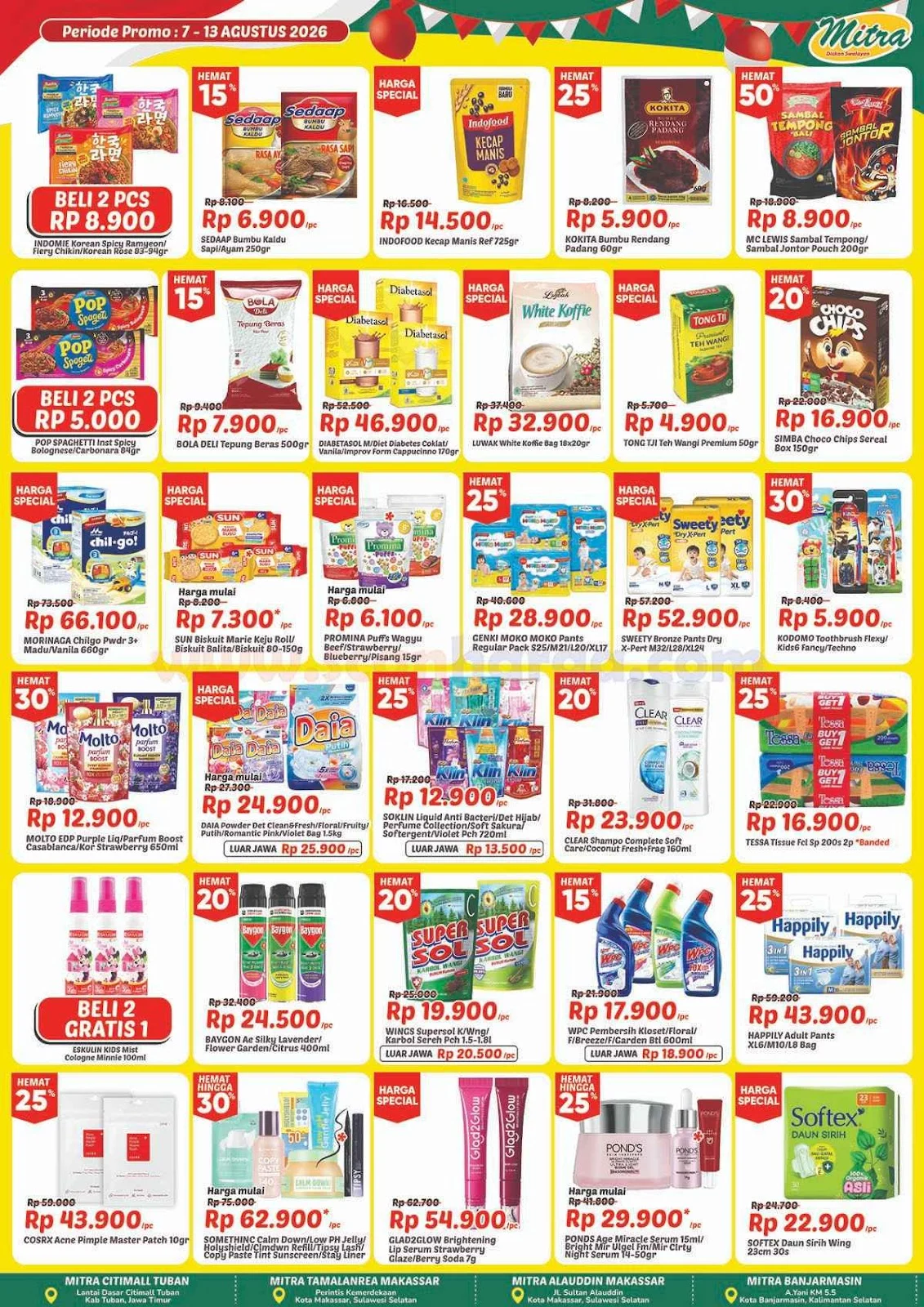 Promo JSM Mitra Diskon Swalayan: Belanja Hemat 7-13 Agustus 2026