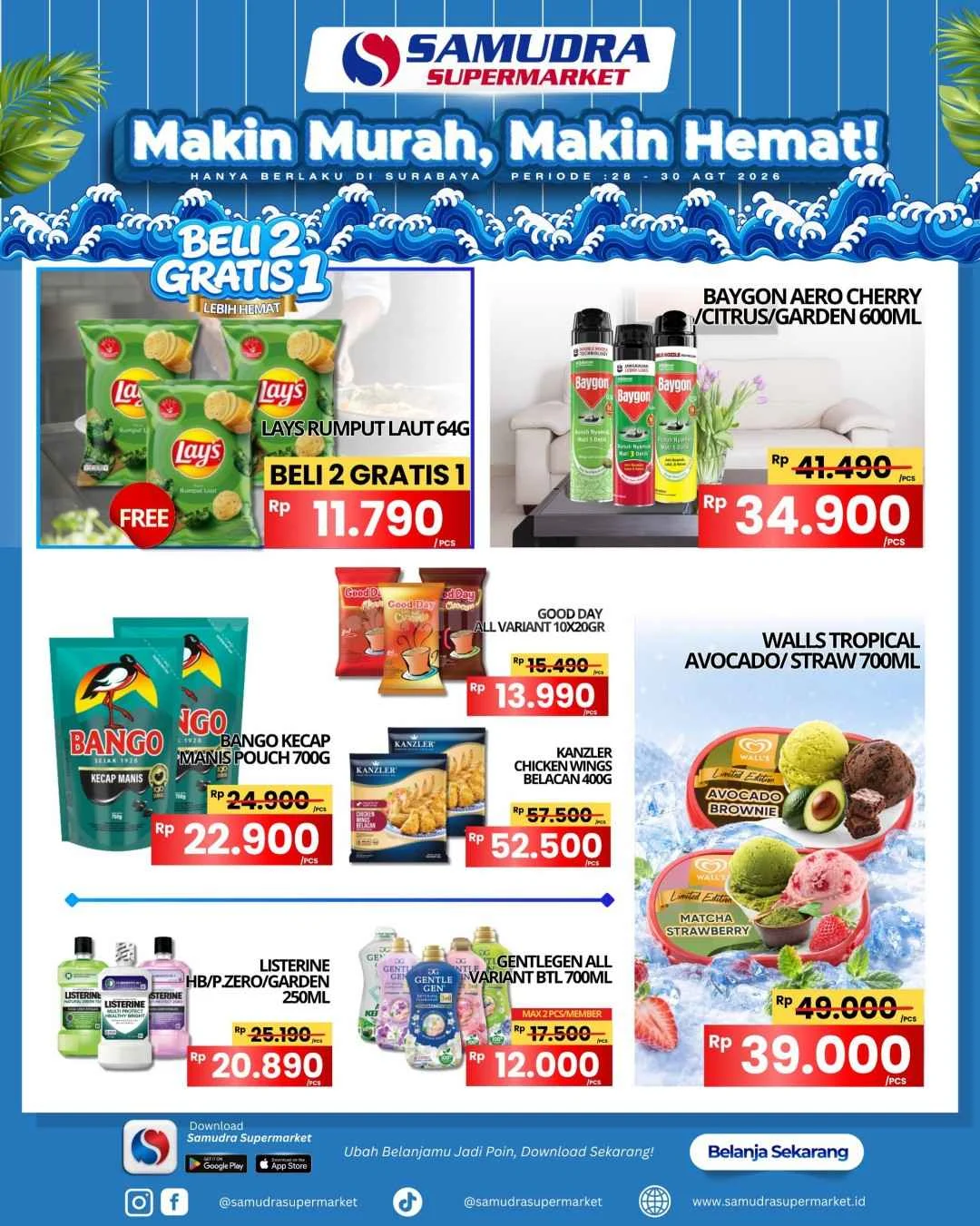 Promo JSM Samudra Supermarket: Akhir Pekan 28-30 Agustus 2026 Penuh Diskon!