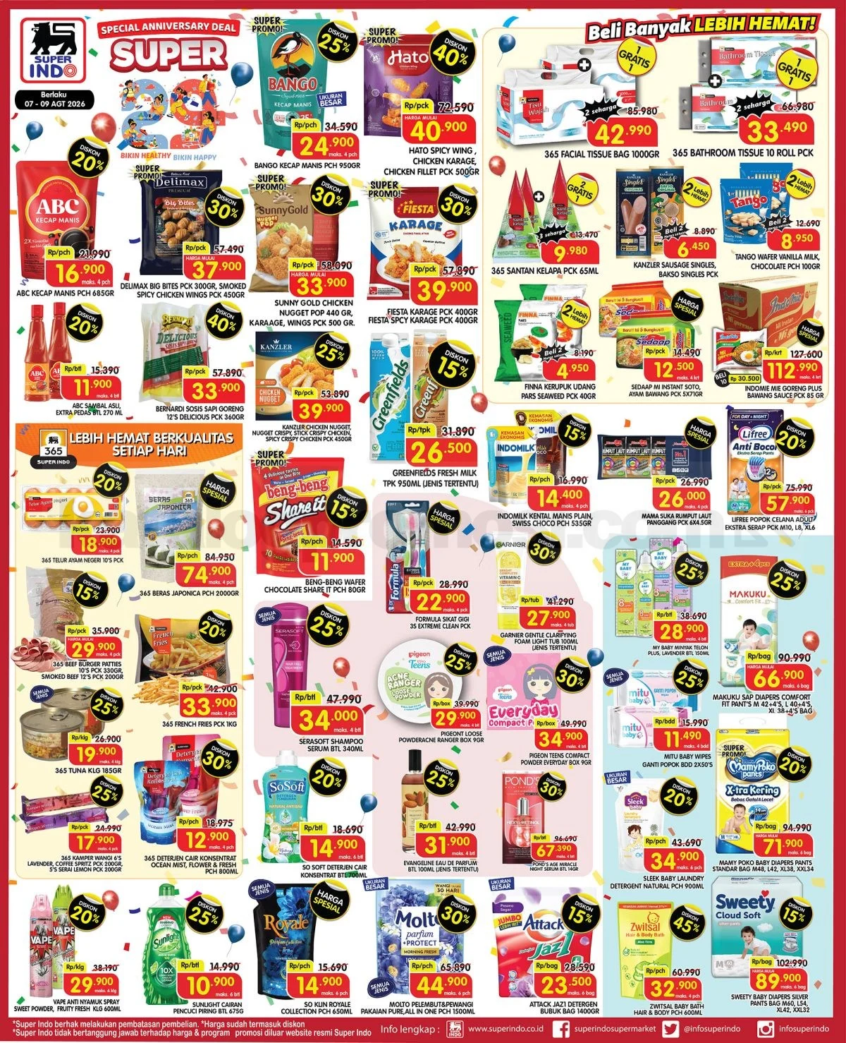 Promo JSM Superindo 7-9 Agustus 2026: Diskon Heboh Akhir Pekan!
