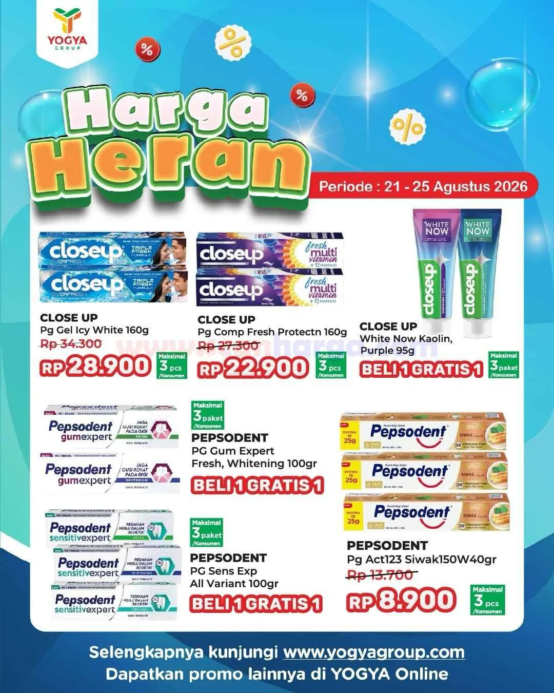 Promo JSM Toserba Yogya: Diskon Spesial 21-25 Agustus 2026