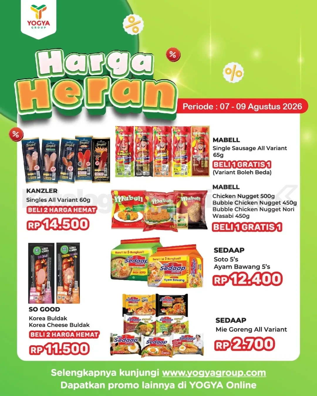 Promo JSM Toserba Yogya: Harga Spesial 7-9 Agustus 2026