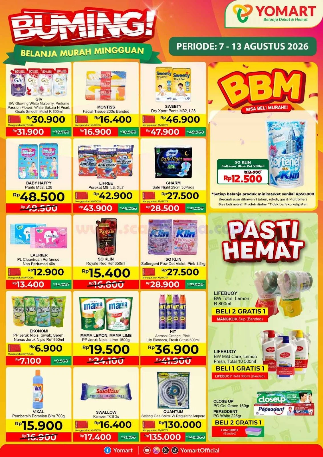Promo JSM YOMART: Belanja Hemat 7-13 Agustus 2026