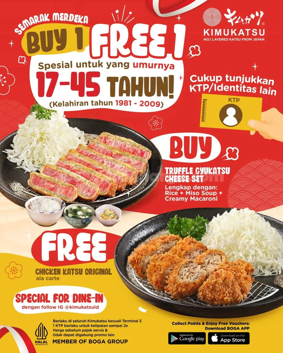 Promo Kimukatsu Merdeka: Beli 1 Gratis 1 untuk Anda!