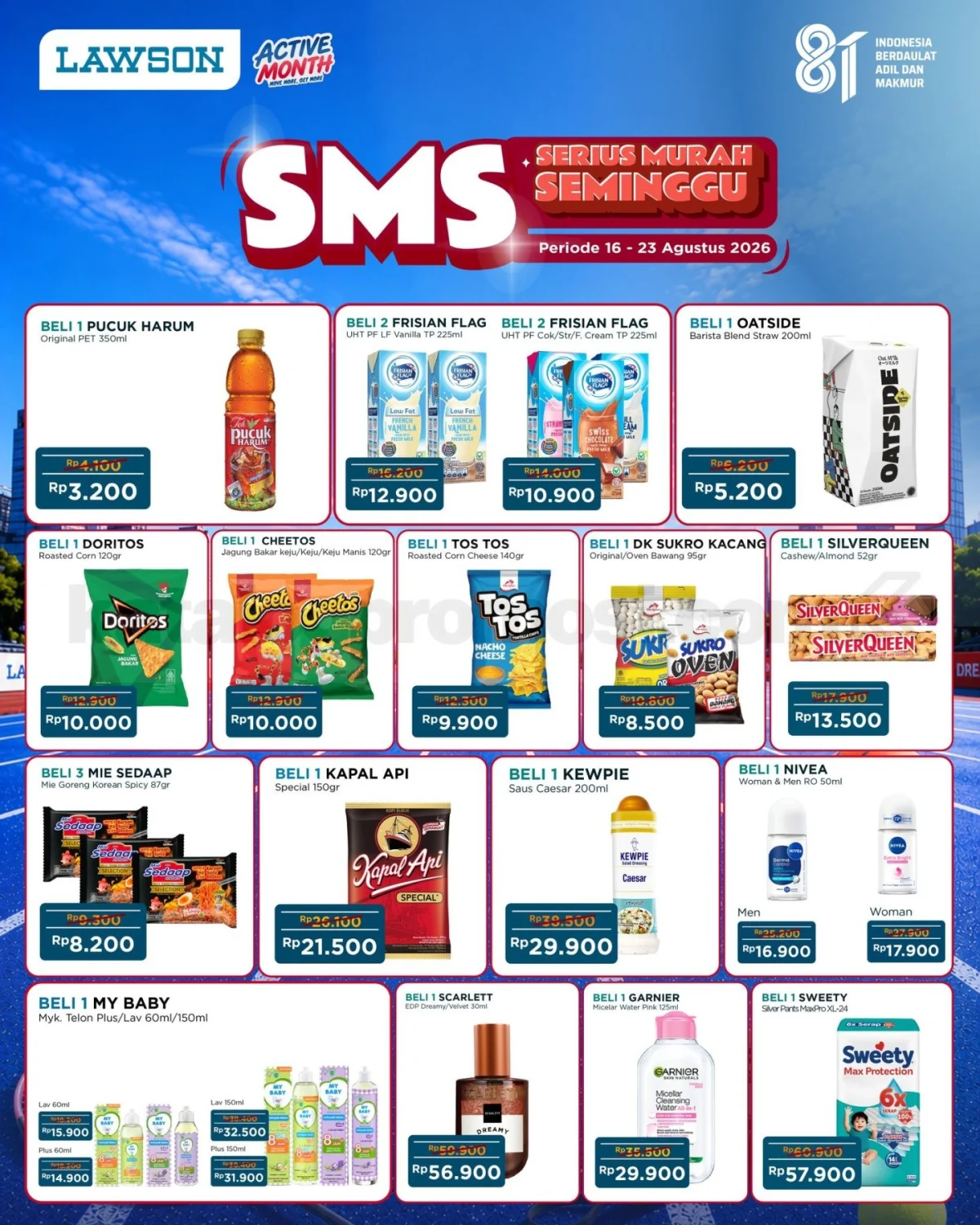 Promo Lawson Serius Murah Seminggu: Diskon Spesial 16-23 Agustus 2026