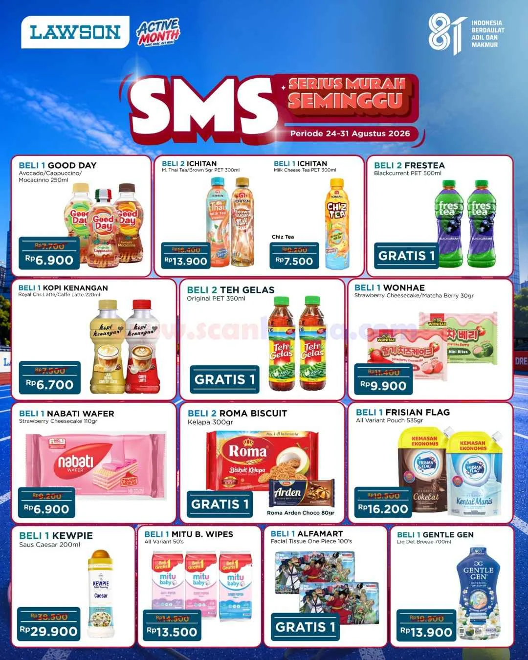 Promo Lawson SMS: Belanja Hemat Sepekan 24-31 Agustus 2026