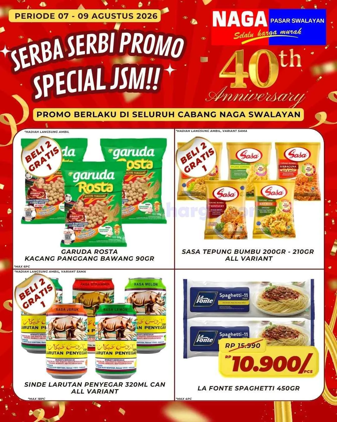 Promo Naga Swalayan: Diskon Akhir Pekan 7-9 Agustus 2026!