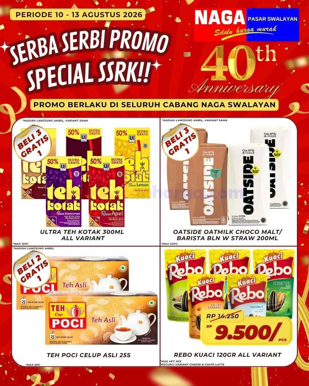 Promo Naga Swalayan Weekday: Diskon Awal Pekan 10-13 Agustus 2026