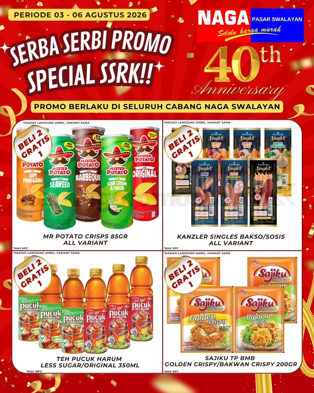 Promo Naga Swalayan Weekday: Hemat 3-6 Agustus 2026